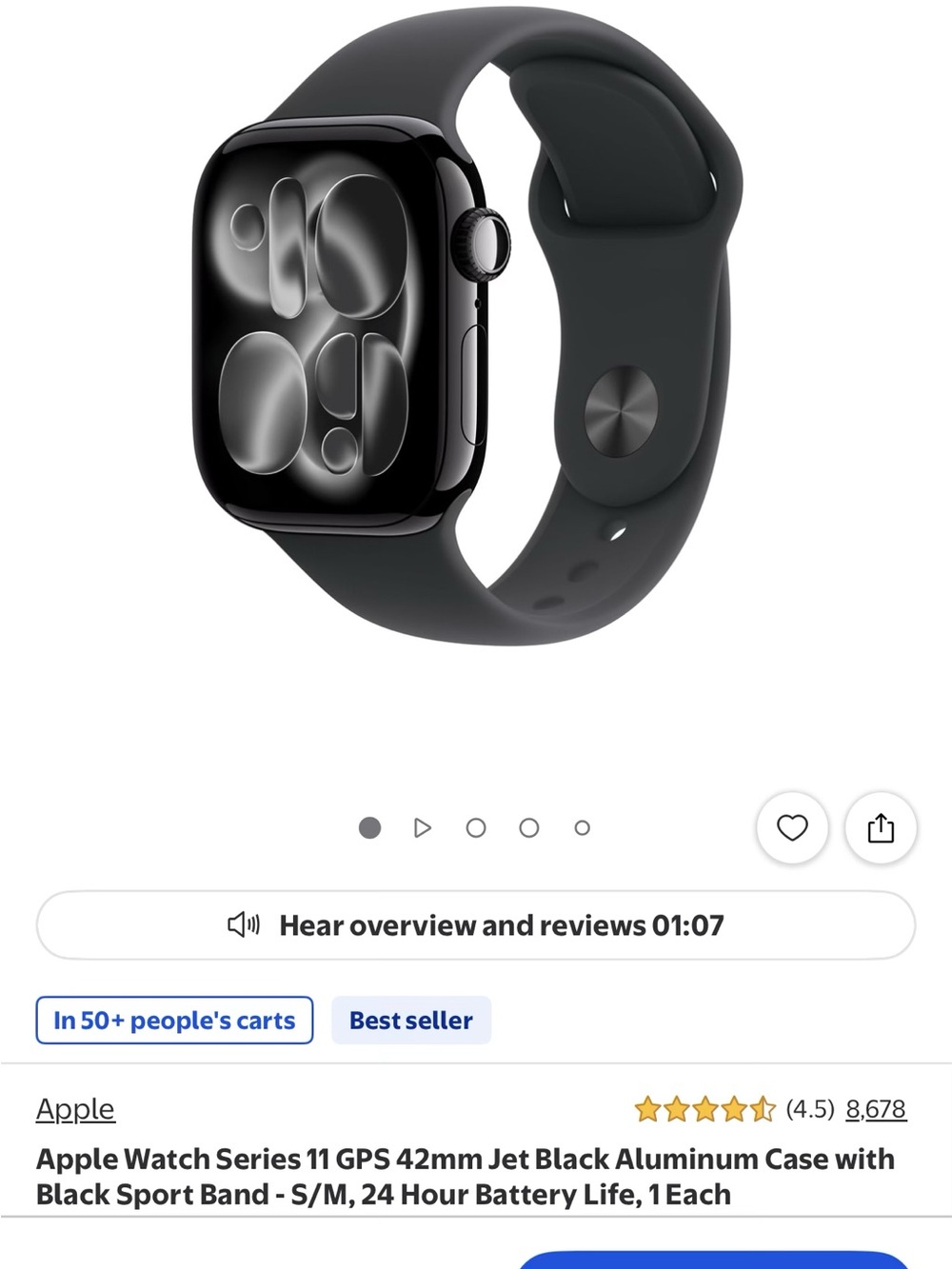 Apple Watch series 11 w/GPS - Picture 9 of 10